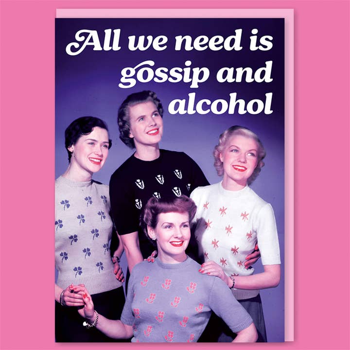 Kaart Gossip And Alcohol