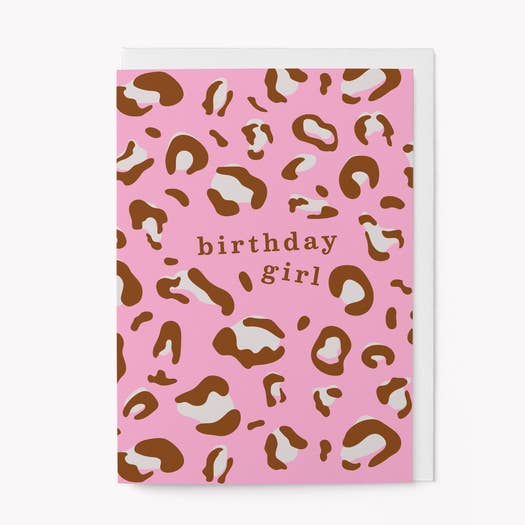 Kaart Birthday Girl | Leopard