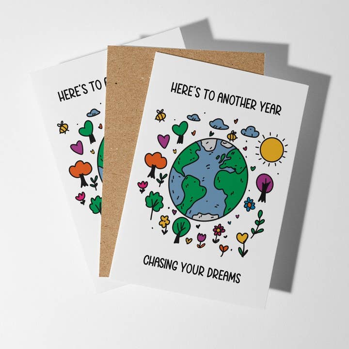 Kaart Another Year Chasing Your Dreams