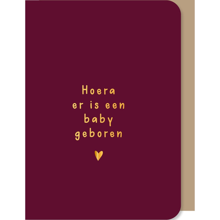 Kaart Hoera Er Is Een Baby Geboren