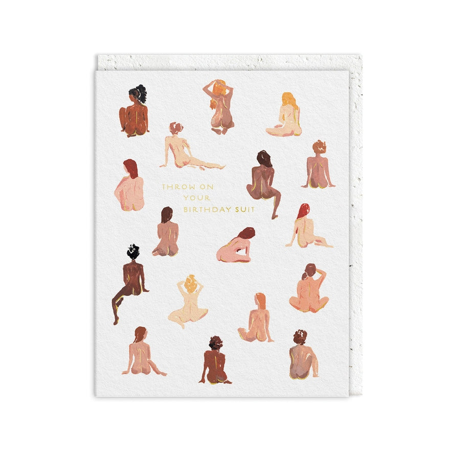 Kaart Birthday Suit