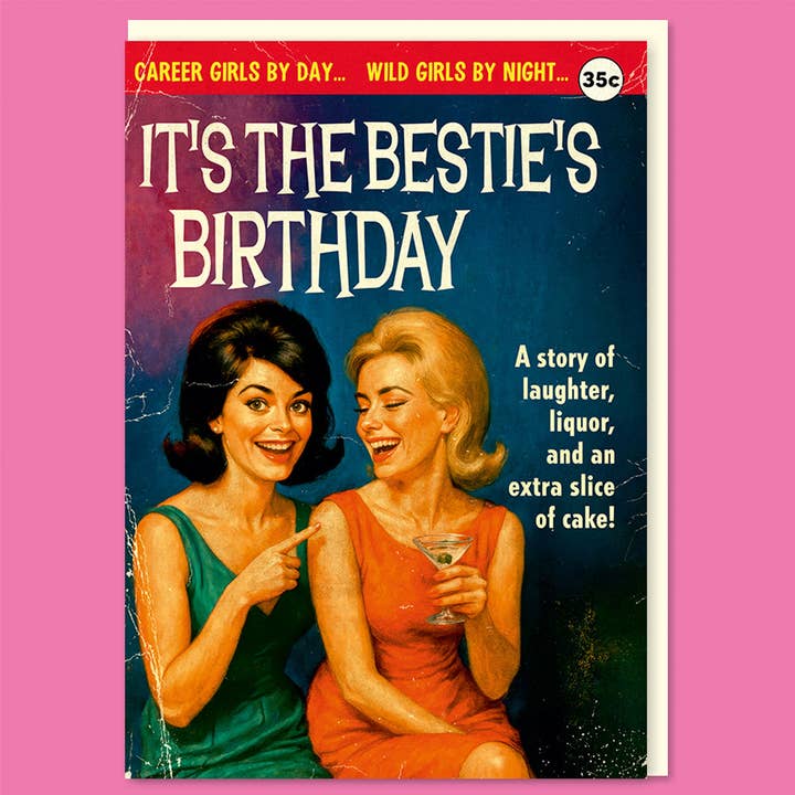 Kaart Bestie's Birthday