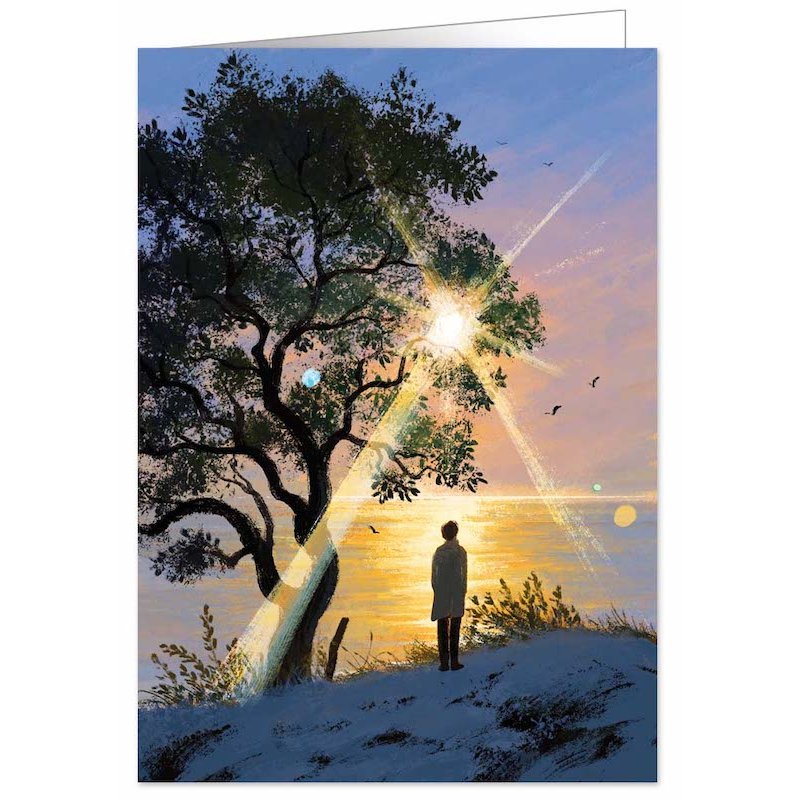 Kaart Man At The Shore