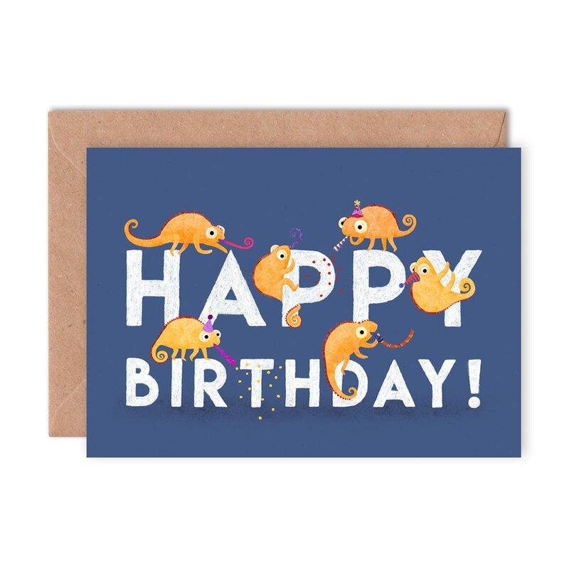 Kaart Happy Birthday | Kameleons
