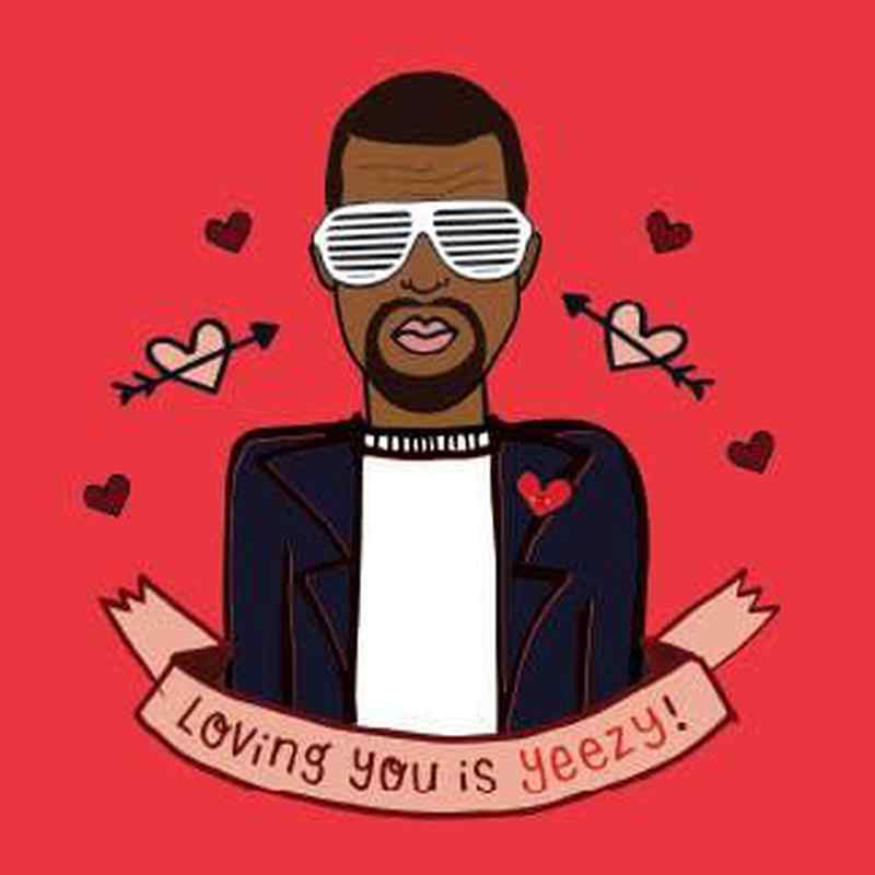 Kaart Loving You Is Yeezy