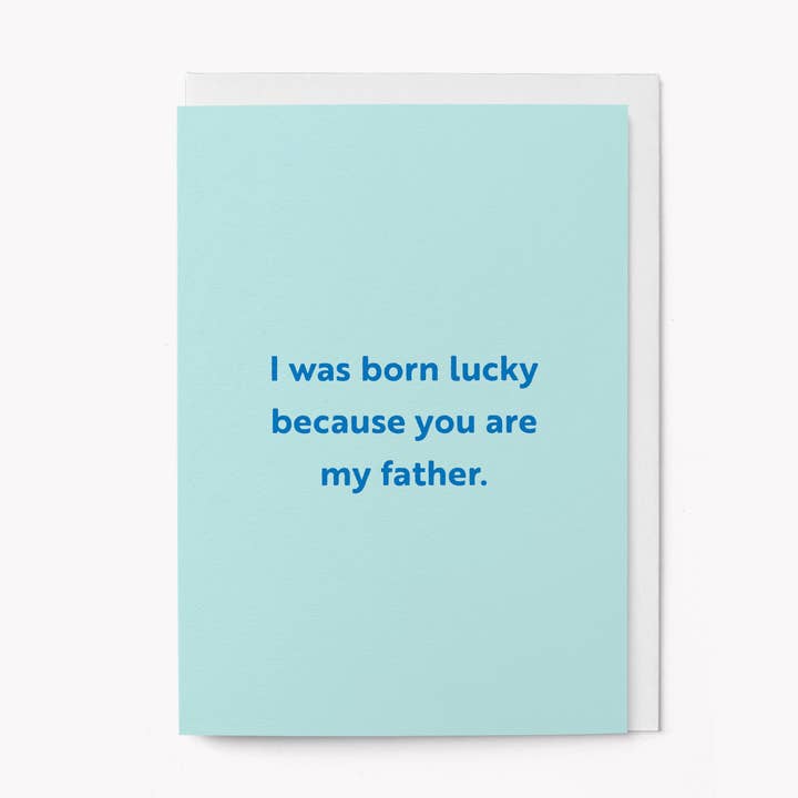 Kaart Born Lucky