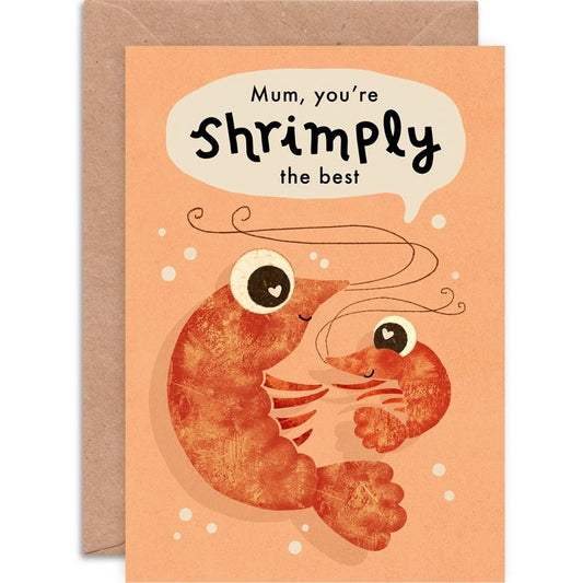 Kaart Mum, You're Shrimply The Best