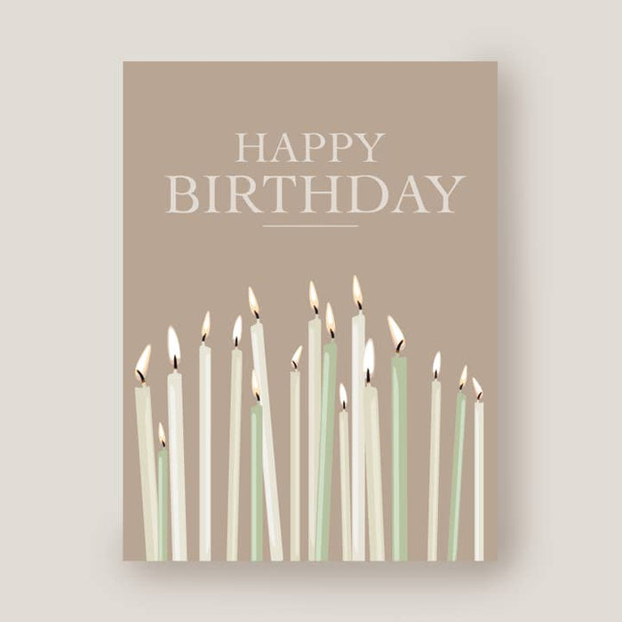 Carte des bougies de joyeux anniversaire | Enveloppe