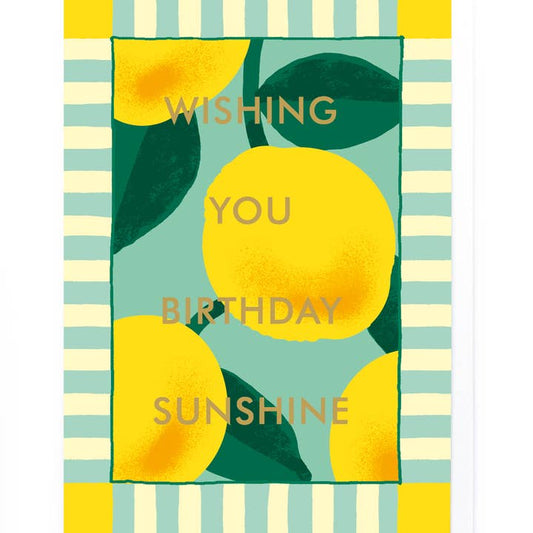 Kaart Wishing You Birthday Sunshine