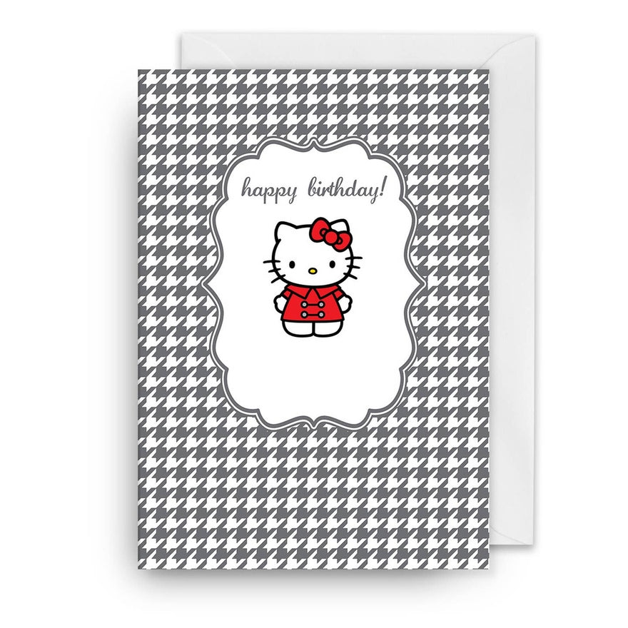 Kaart Hello Kitty Happy Birthday | Pattern