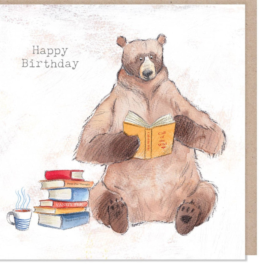 Kaart Bear Reading Books