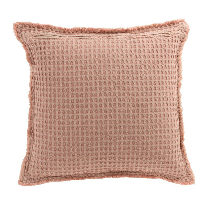 J-line coussin Waffle Match Cotton Light Pink