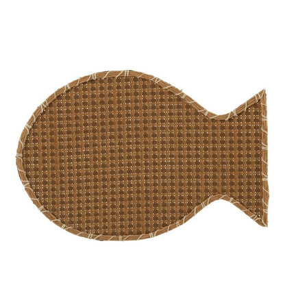 J-Line Placemat Vis Bruin