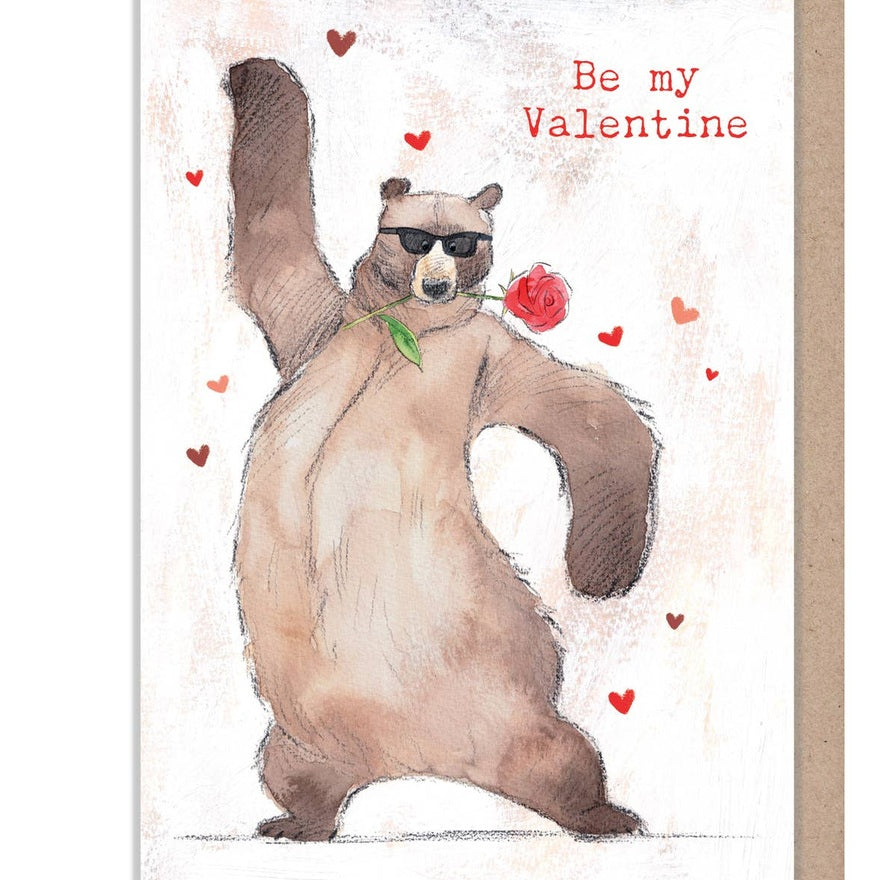 Kaart Be My Valentine | Bear