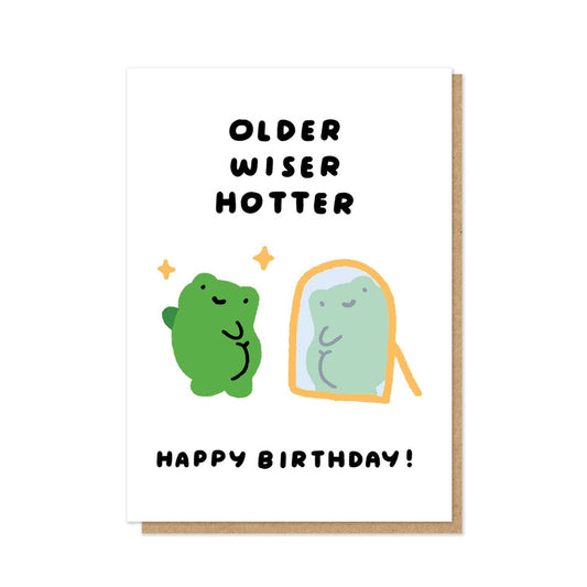 Kaart Older Wiser Hotter Frog