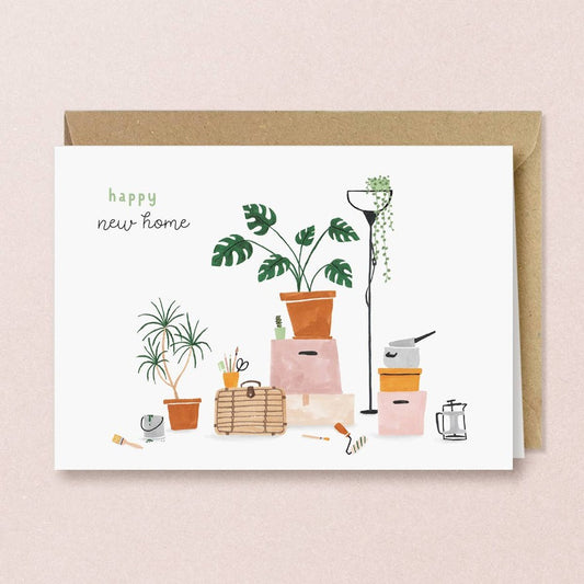 Kaart Happy New Home