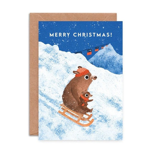 Kaart Merry Christmas | Sledging Bears Krossproducts | De online winkel voor hebbedingetjes