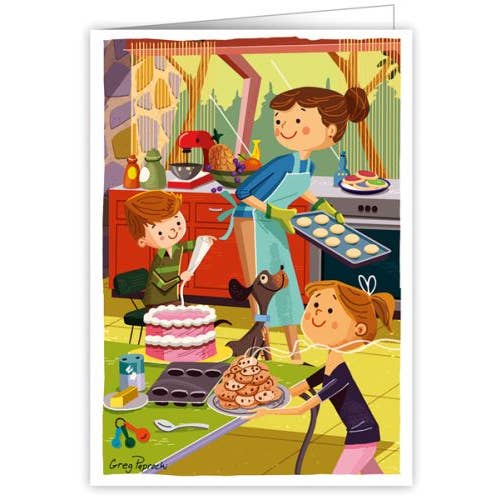 Carte Mother Baking with Kids