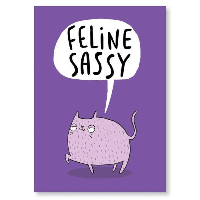 Carte Feline Sassy
