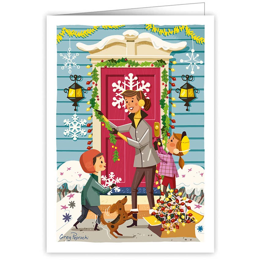 Kaart Decorating The Front Door