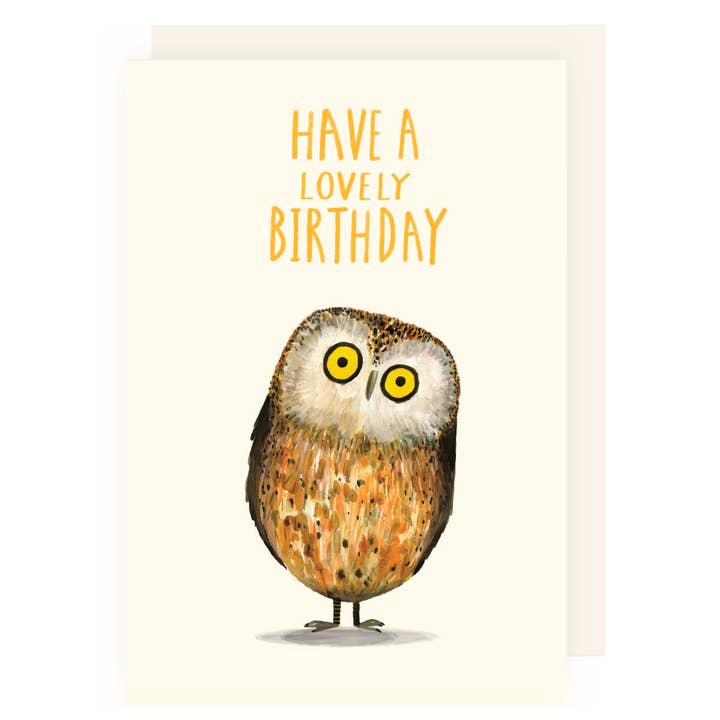 Kaart Happy Birthday Owl