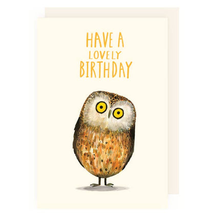 Kaart Happy Birthday Owl