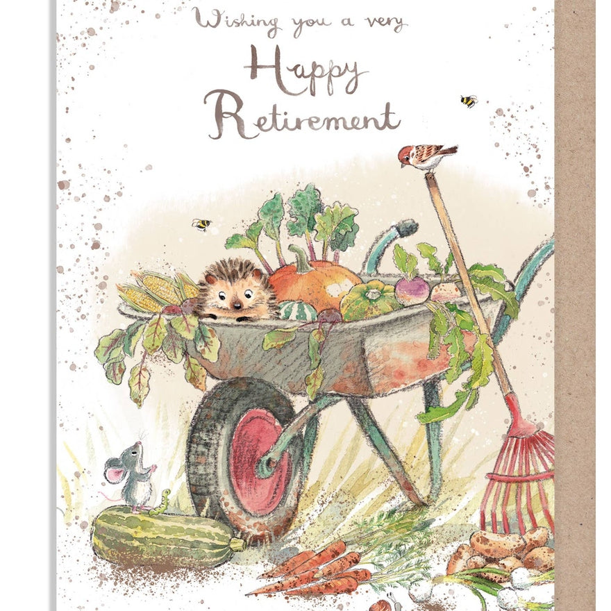 Kaart Happy Retirement | Hedgehog