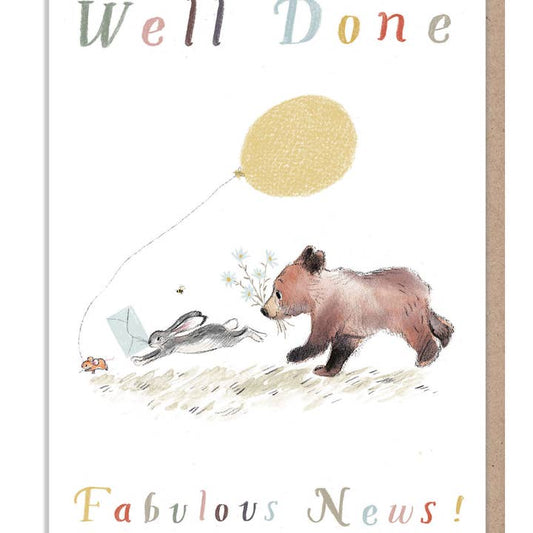 Kaart Well Done, Fabulous News!