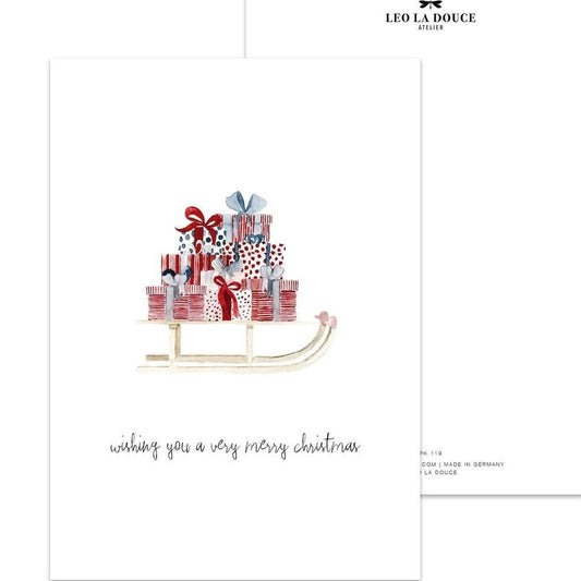 Kaart Christmas Sledge