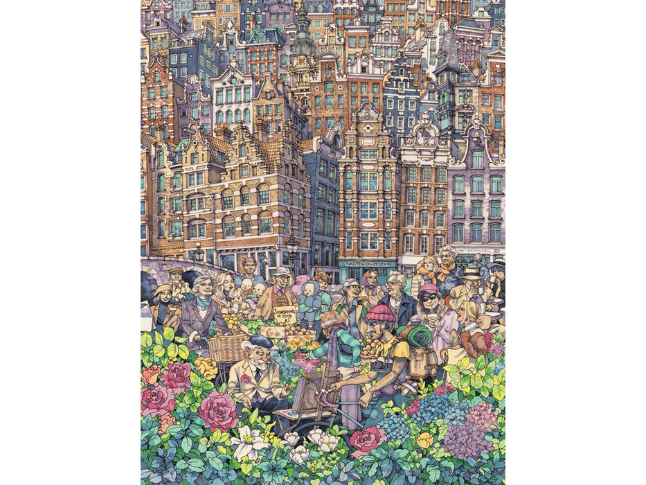 New York Puzzle Company Dam Charming City Puzzle 1000 pièces