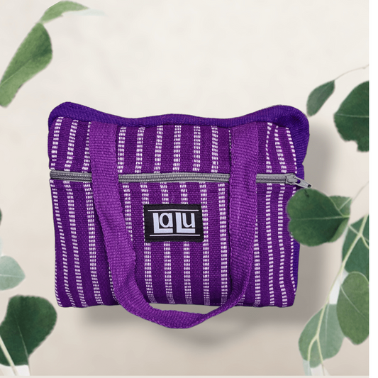 Ganga purple toiletry bag | Organic cotton
