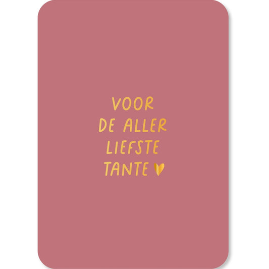 Kaart Voor De Aller Liefste Tante