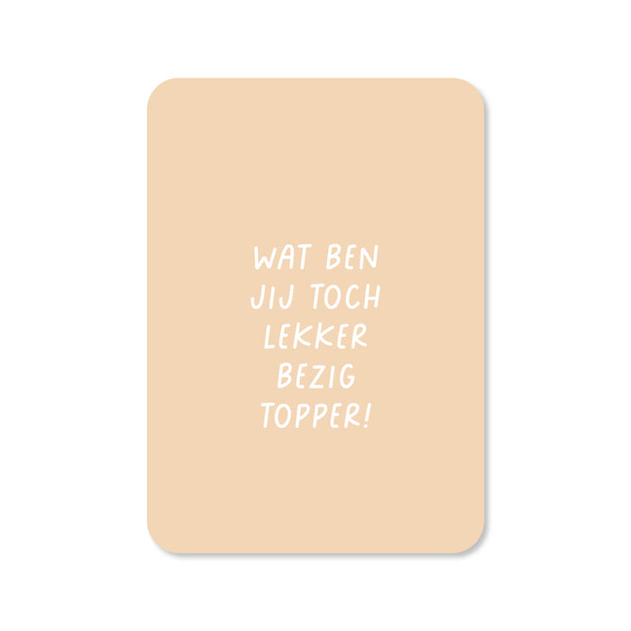 Carte vous faites toujours un topper