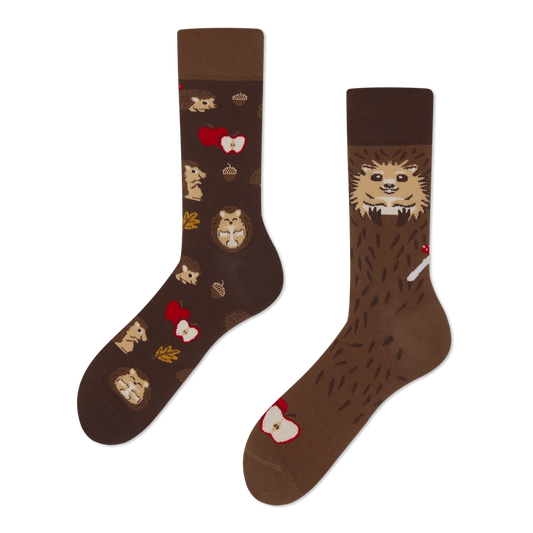 Many Mornings Happy Hedgehog Sokken