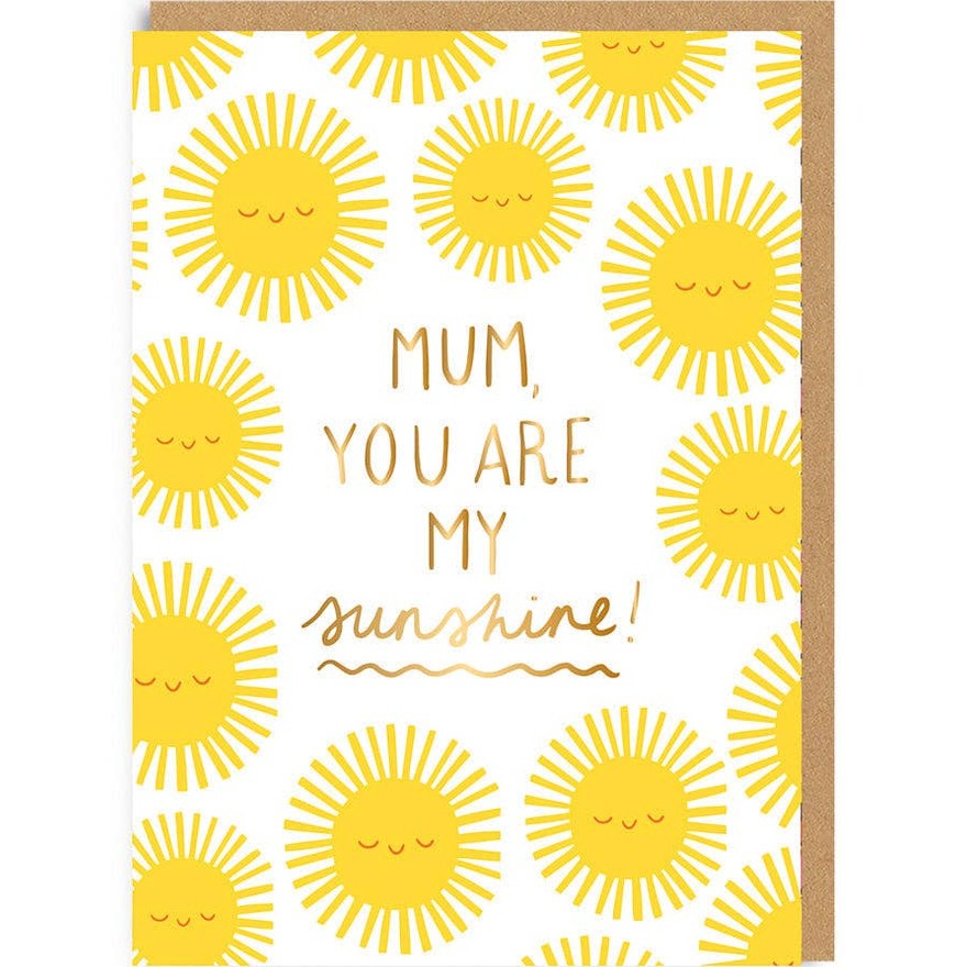 Kaart Mum, You Are My Sunshine