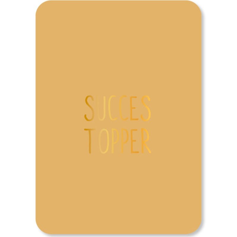 Kaart Succes Topper