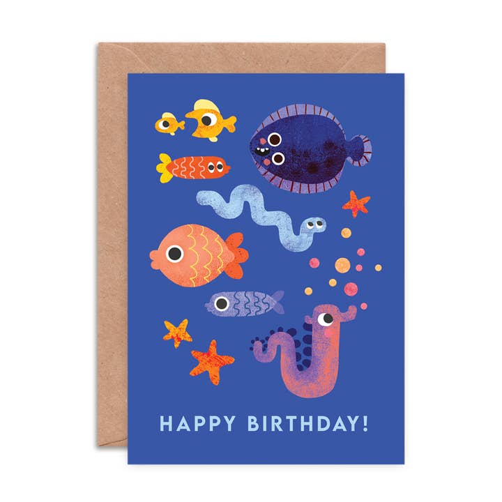 Kaart HBD Fish Faces