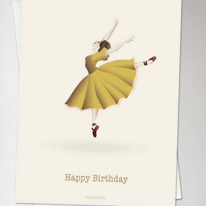 Carte Joyeux anniversaire | Ballerine