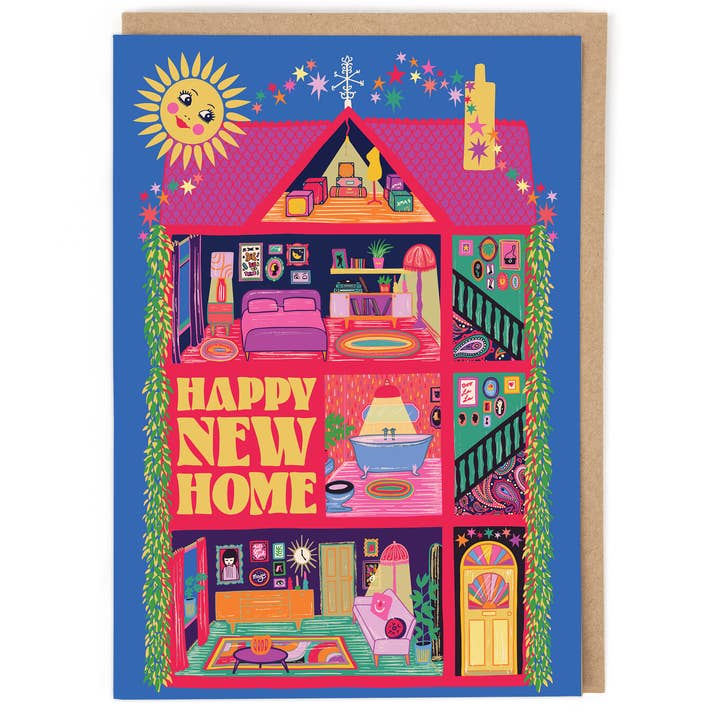 Kaart Happy New Home