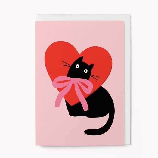 Kaart Love Cat | Bow