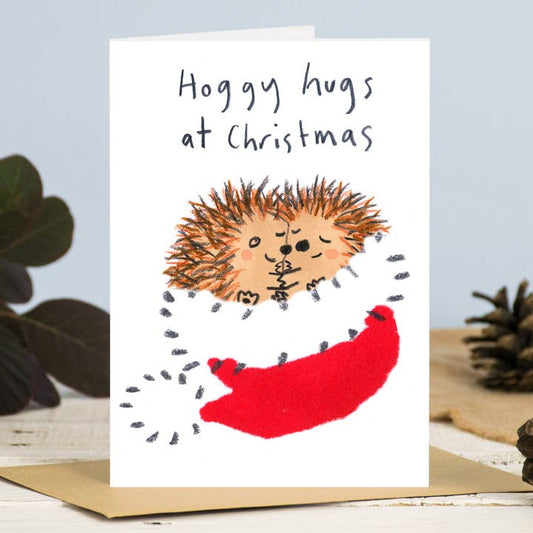 Kaart Hoggy Hugs at Christmas