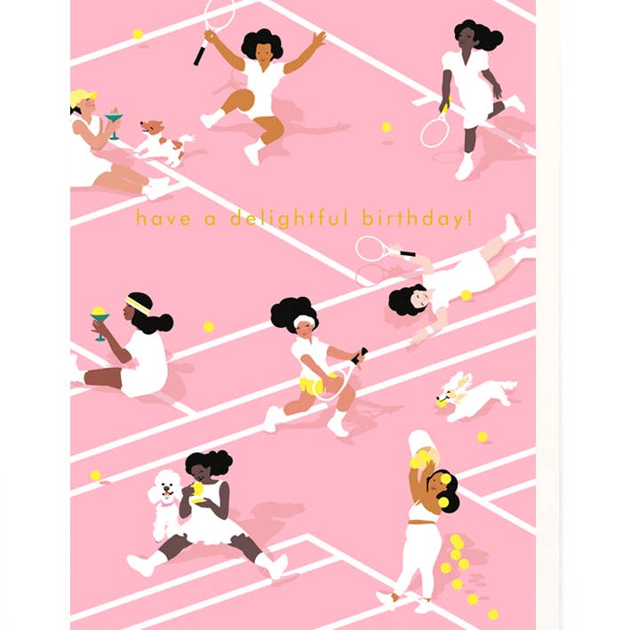 Kaart Tennis Birthday
