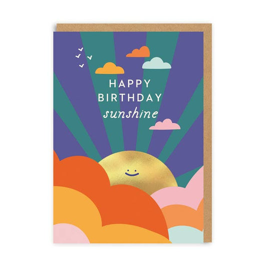Kaart Happy Birthday Sunshine