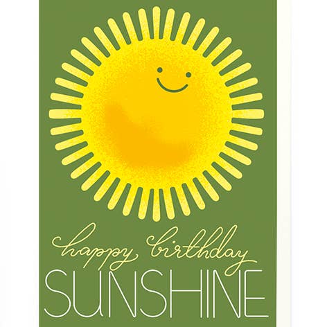 Kaart Happy Birthday Sunshine