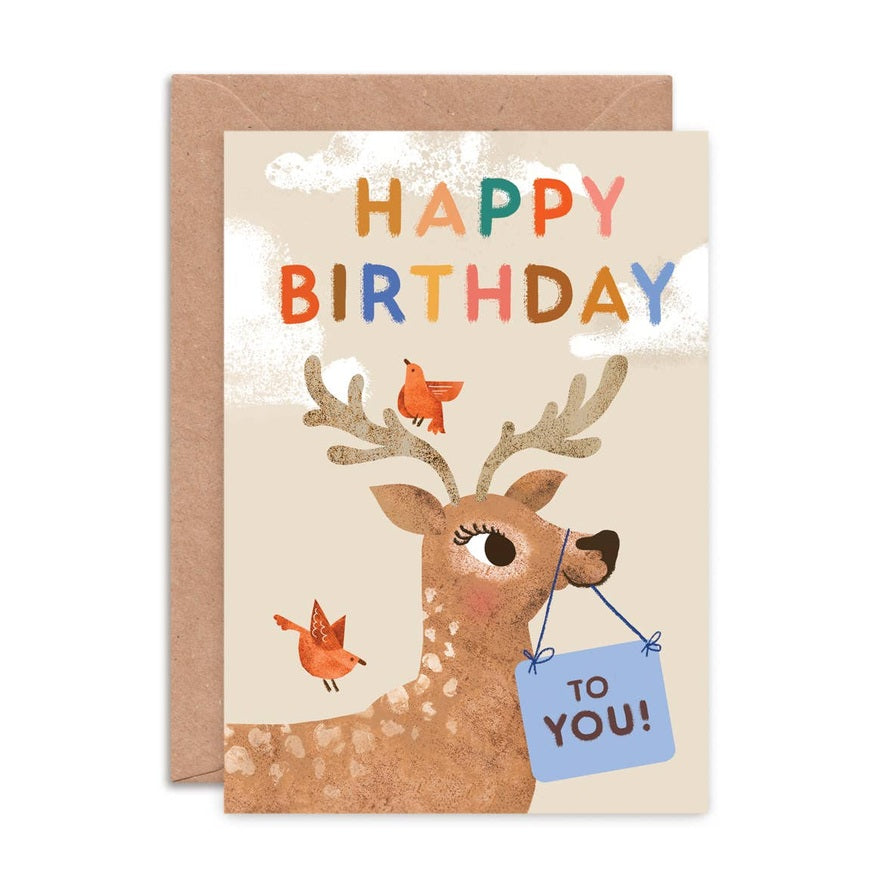 Kaart Deer Birthday