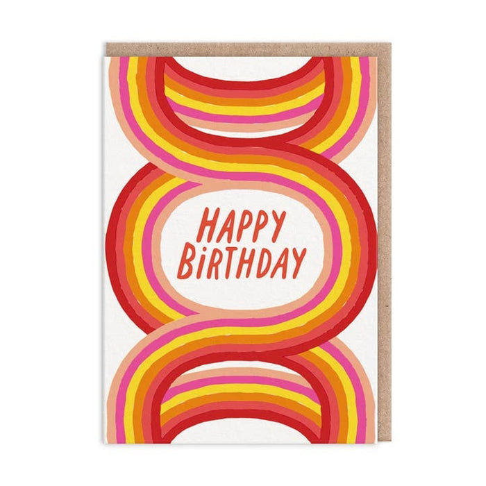 Carte Joyeux anniversaire Loops