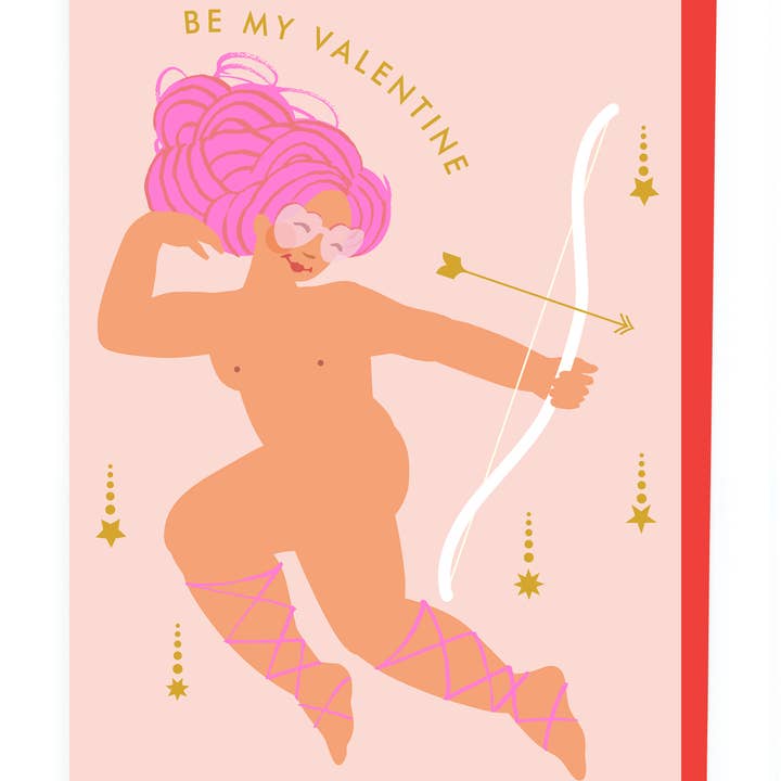 Kaart Be My Valentine | Cupid