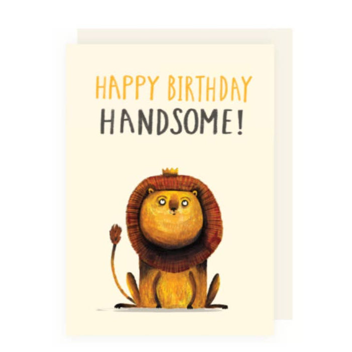 Carte Handsome Lion Birthday