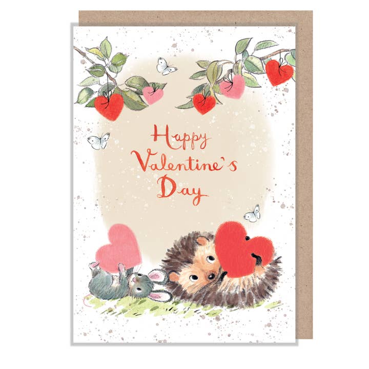 Kaart Valentine | Hedgehog & Mouse