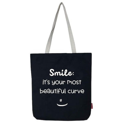 Stevige Boodschappentas Smile: It's Your Most Beautiful Curve
